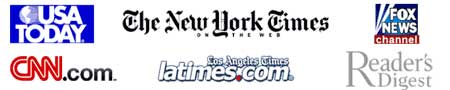 New York Times on the Web, USA Today, FOX News, Readers Digest, LA Times, and CNN.com