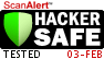 HACKER SAFE certified sites prevent over 99.9% of hacker crime.